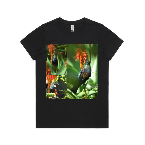 Organic Tee with Tui in glorious colour Organic Tee with Tui in glorious colour Thumbnail
